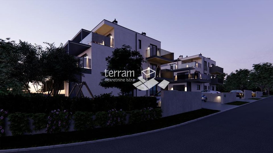 Istria, Medulin, first floor apartment 43.52m2, sea view, NEW!!, #sale