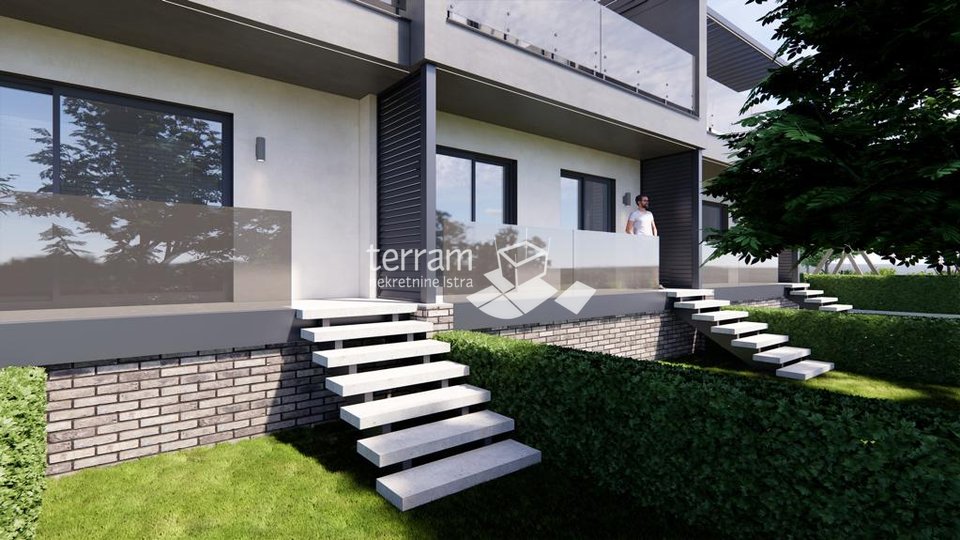 Istria, Medulin, ground floor apartment 77.78m2 with garden, NEW!!, #sale