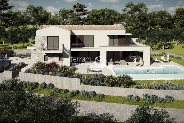 Istria, Marčana, building plot 974m2 with building permit, #sale