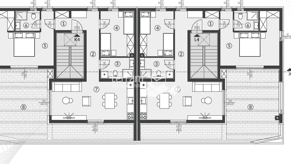 Istria, Pula, Štinjan, apartment 94.22 m2, 2 bedrooms, II. floor, parking, NEW!! #sale
