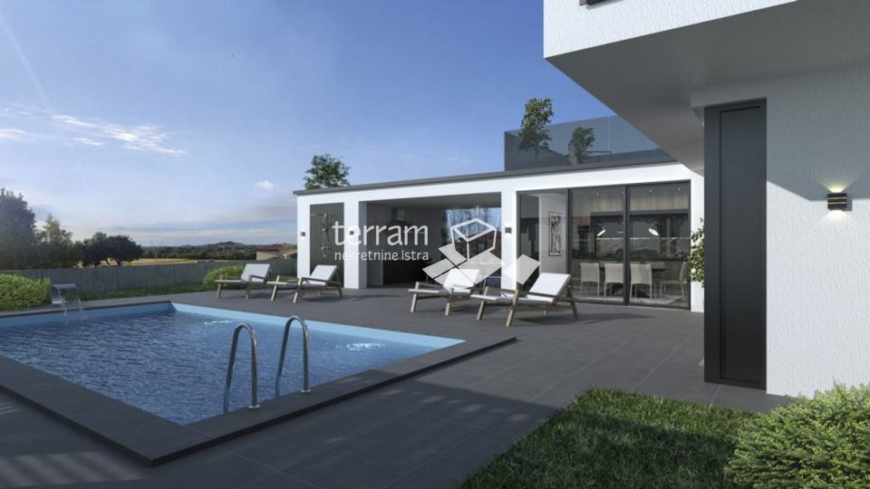 Istra, Ližnjan, Jadreški, samostojeća kuća sa bazenom, 245m2, 5SS+DB, NOVO!! #prodaja