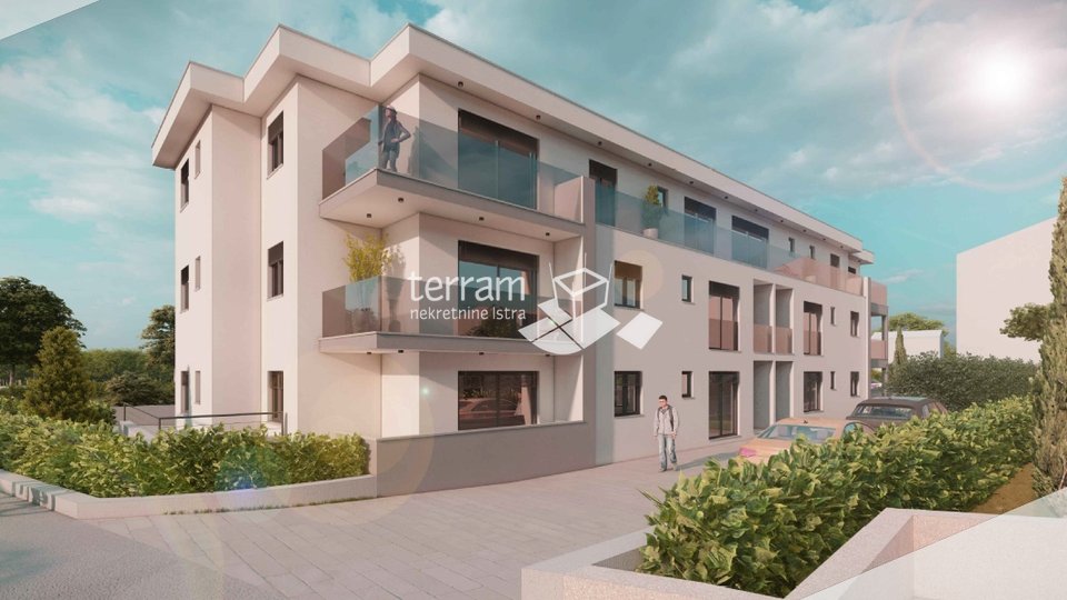 Istria, Štinjan, ground floor apartment, 57.09m2, 2 bedrooms, 600m from the sea, LIFT, garden, NEW!! #sale