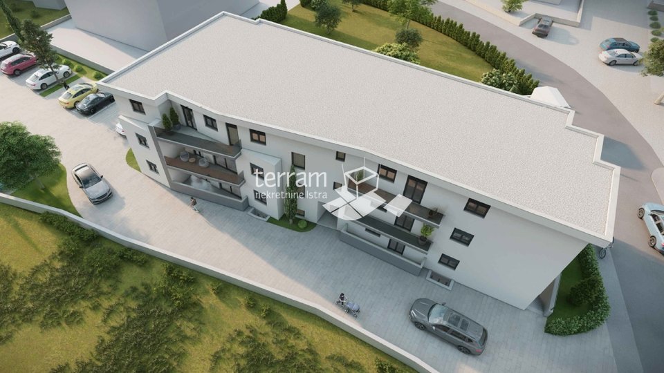 Istria, Štinjan, ground floor apartment, 57.09m2, 2 bedrooms, 600m from the sea, LIFT, garden, NEW!! #sale