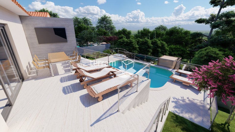 Istria, Žminj, house 105m2 with pool, garden 620m2, #sale