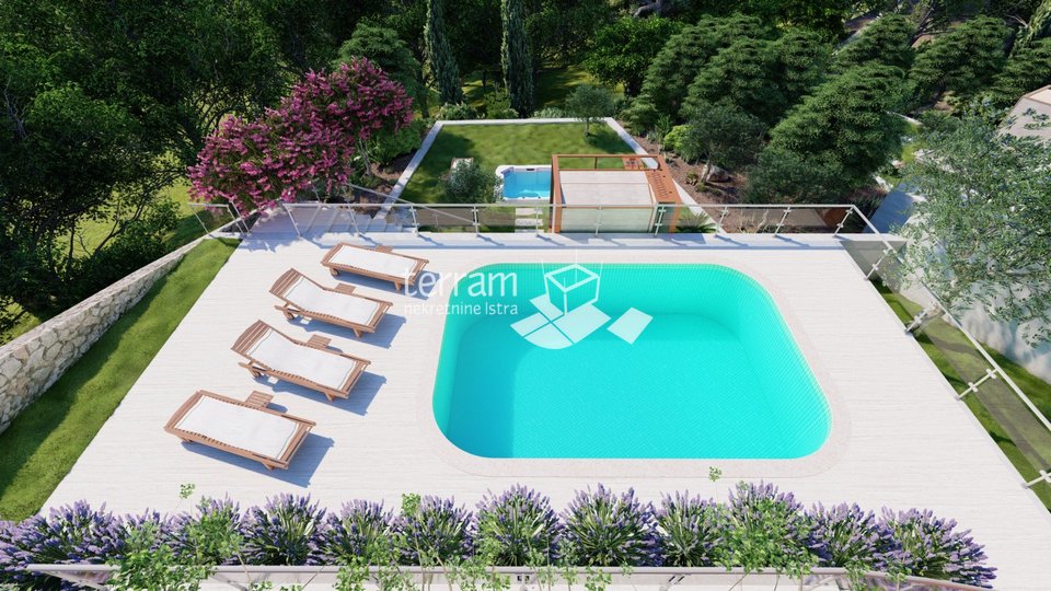 Istria, Žminj, house 109m2 with pool, garden 651m2, #sale