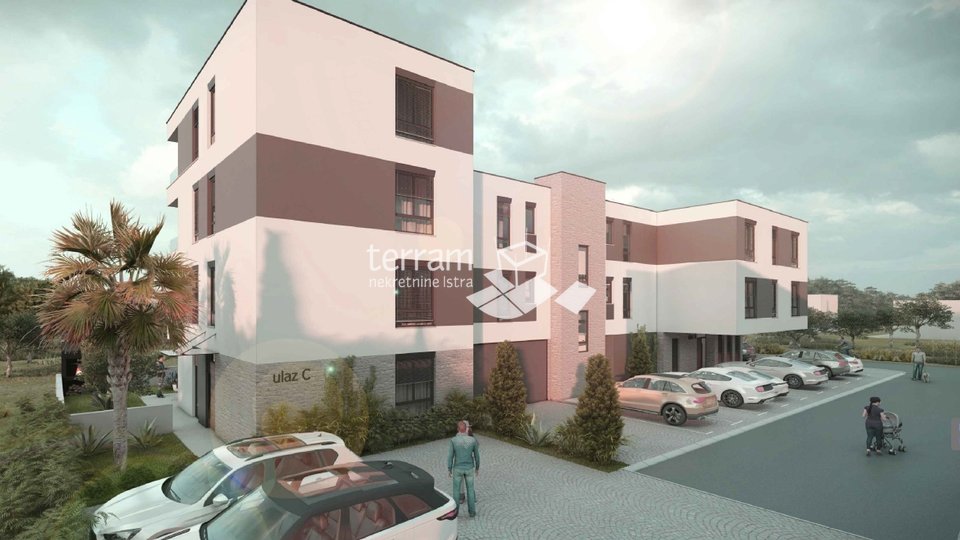 Istria, Pula, Štinjan, apartment 58.88m2, 2 bedrooms, 1st floor, parking, near the sea, NEW!! #sale