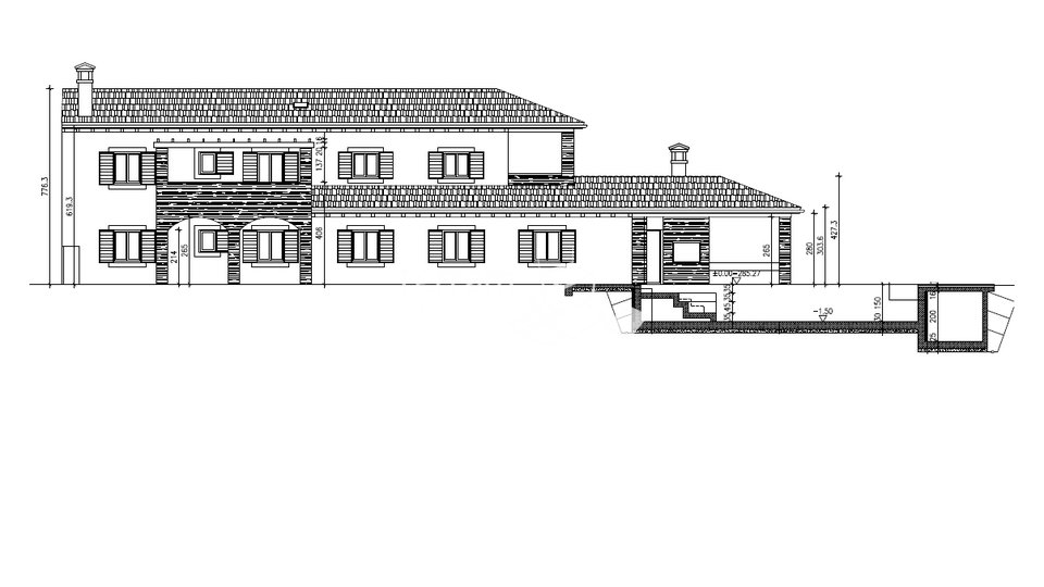 Istra, Kanfanar, kuća 159m2, okućnica 759m2, građevinska dozvola za renovaciju   #prodaja