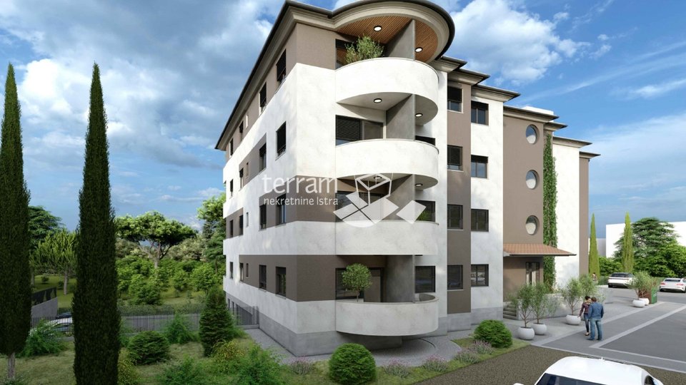 Istria, Pula, center, apartment 80.98m2, 2 bedrooms, elevator, NEW!! #sale