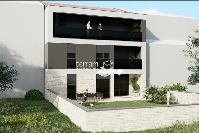 Istria, Medulin, Banjole, ground floor apartment 80.23 m2, 2 bedrooms, parking, garden, near the sea, NEW!! #sale