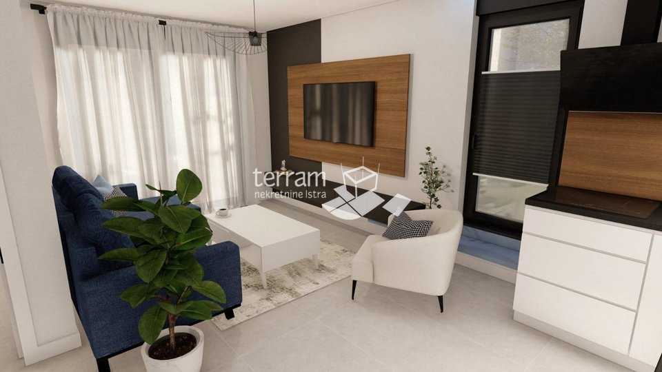 Istria, Pula, surroundings, ground floor apartment 67.08m2, 2 bedrooms, garden, parking, furnished, NEW!! #sale