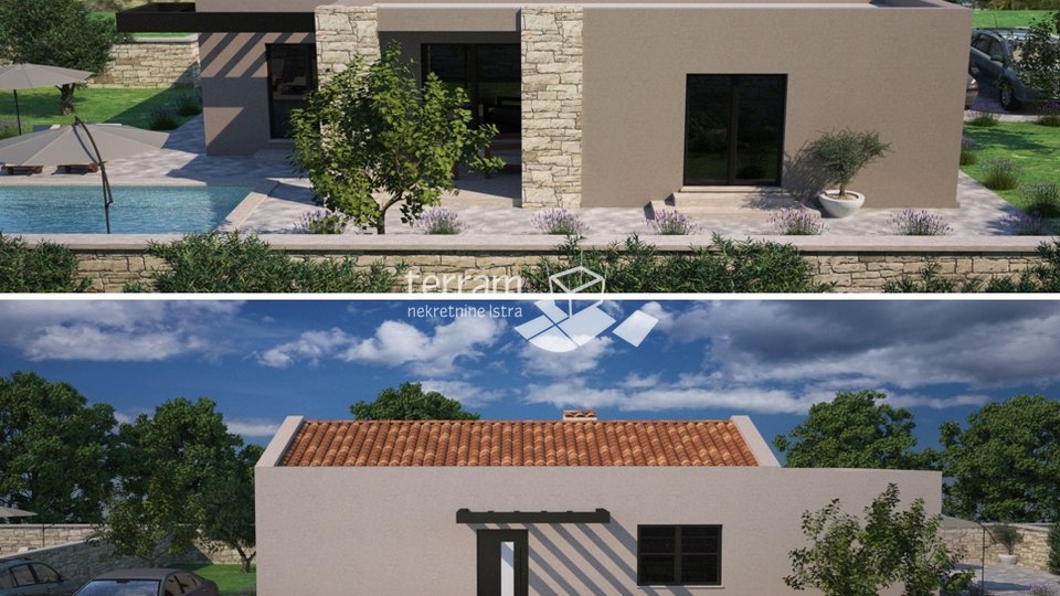 Istria, Svetvinčenat, Juršići, house 95m2 with swimming pool, garden 515m2 NEW #sale