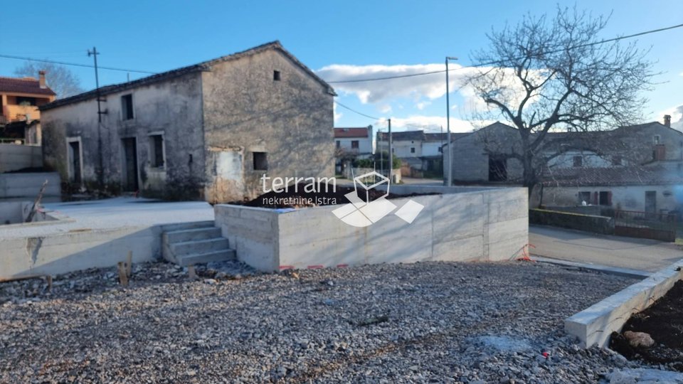 Istria, Žminj, stone house 120m2 + auxiliary building 80m2, garden 500m2 with swimming pool, renovation started!!, #sale