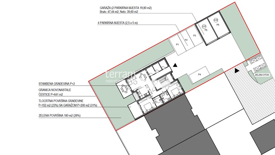 Istrien, Pula, Valdebek, erster Stock 49,49 m2, 1 Schlafzimmer + Wohnzimmer, NEUER #Verkauf