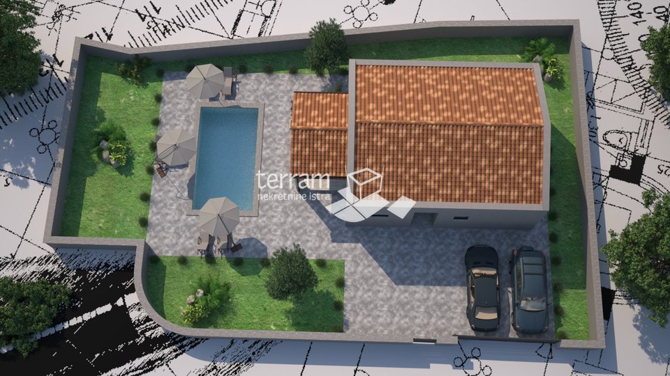 Istria, Svetvinčenat, building plot 513m2, with building permit #sale