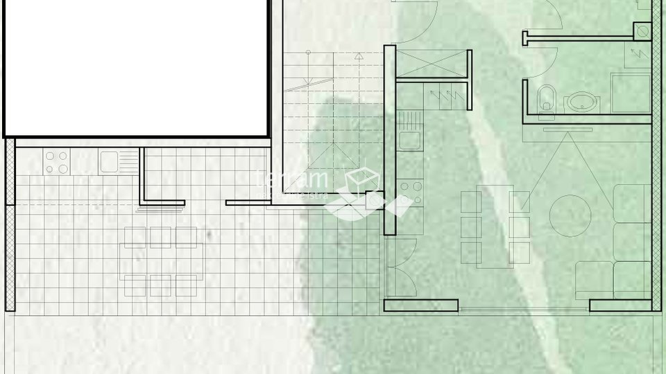 Istrien, Pula, Erdgeschoss 55,90 m2, 1SS+DB, Garten 52m2 NEU #Verkauf