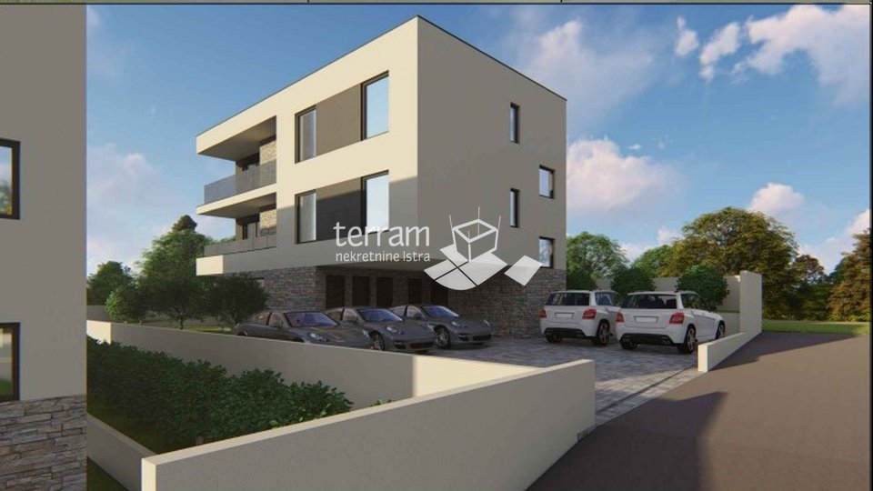 Istria, Medulin, ground floor apartment 73.90 m2, 2 bedrooms, parking, garden, near the sea, NEW!! #sale