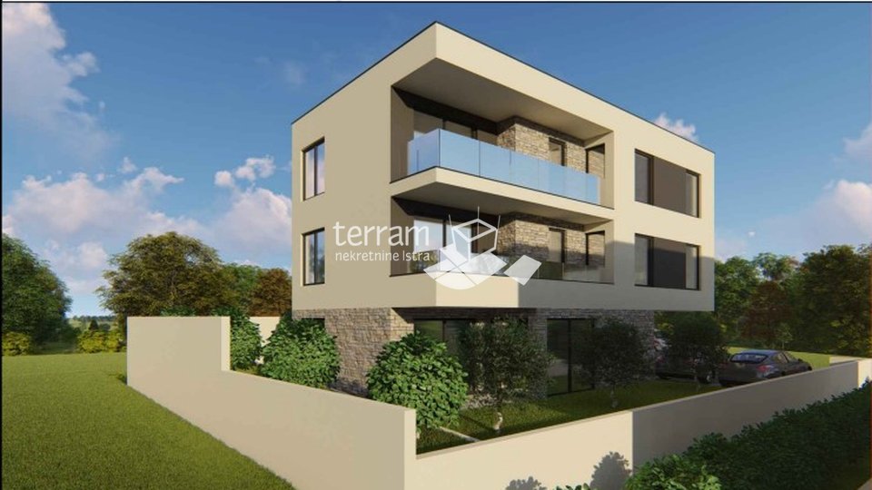 Istra, Medulin, stan u prizemlju 73,90m2, 2SS+DB, parking, vrt, blizina mora, NOVO!! #prodaja