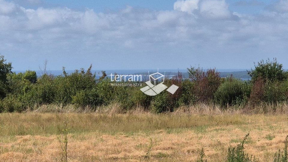 Istria, Vodnjan, Galižana, building plot 985m2 with sea view #sale