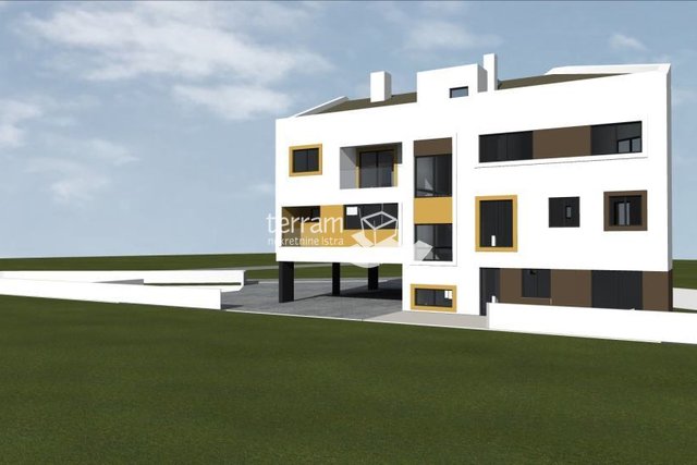 Istria, Pula, Šijana, two-story apartment 108m2, 3SS+DB, swimming pool, garden 87m2 # sale