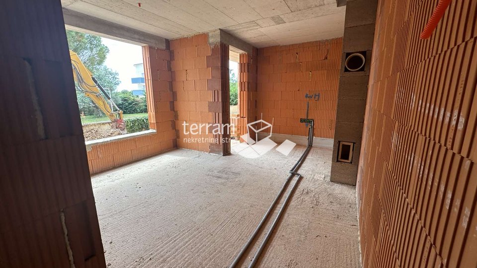 Istria, Štinjan, apartment on the ground floor, 51.90m2, 1BR+DB, 600m from the sea, LIFT, garden, NEW!! #sale