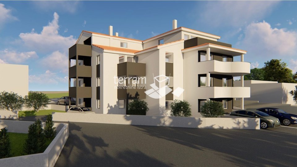 Istria, Liznjan, apartment 50 m2, 1 bedroom, sea view, parking, NEW !!!