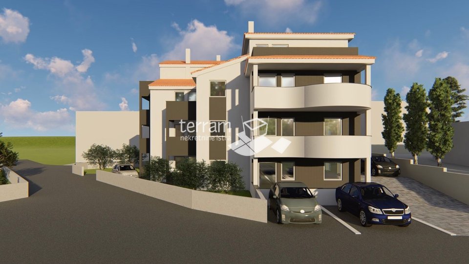 Istria, Liznjan, apartment 50 m2, 1 bedroom, sea view, parking, NEW !!!