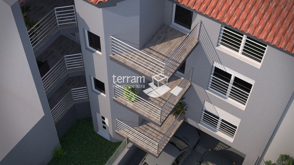 Istria, Pula, Veruda, apartment 62m2, 1st floor, 2 bedrooms, parking, NEW !!