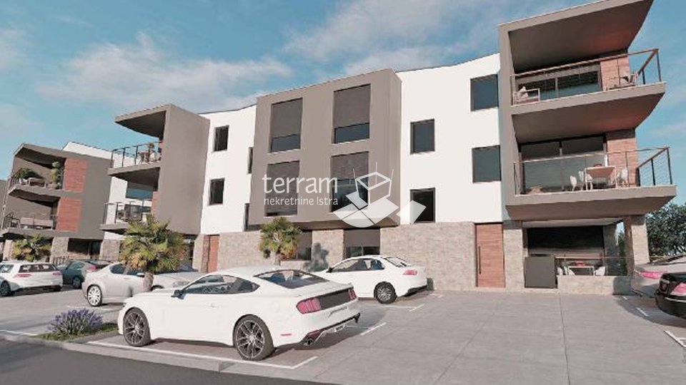 Istria, Medulin, apartment with sea view, 80.43 m2, 2 bedrooms, garden, NEW !!!