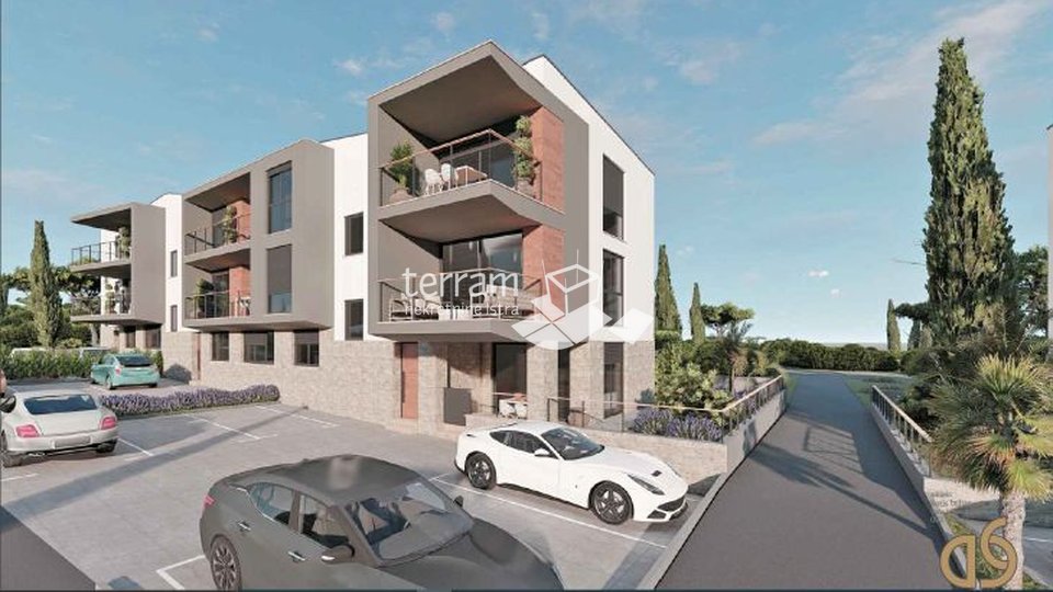 Istra, Medulin, II. kat, stan 81,86m2, 3SS, POGLED MORE, NOVO!!!