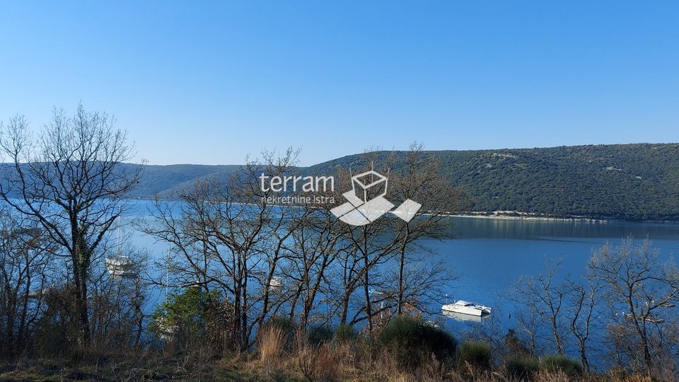 Istra, Labin, Trget attractive building plot 7645 m2 with open sea view
