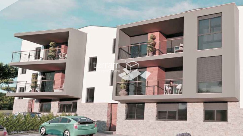 Istria, Medulin, apartment 69.74 m2 on the ground floor with garden 103 m2 NEW BUILDING