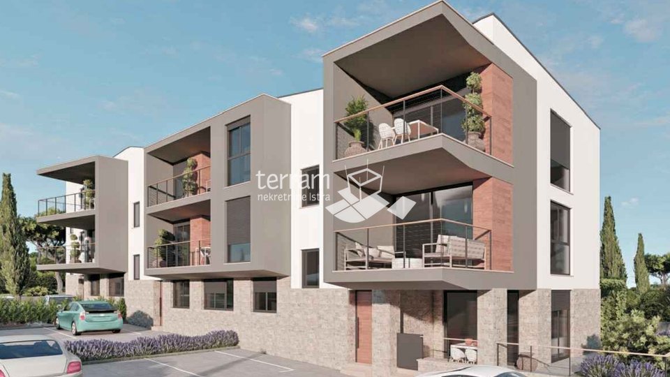 Istrien, Medulin, Wohnung 65,41 m2 im Erdgeschoss mit Garten 50 m2 NEUBAU