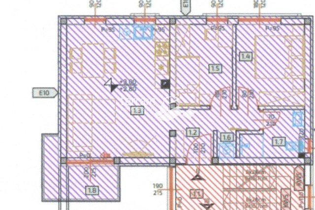 Istra, Pula stan na prvom katu 54,69m2 s dvije spavaće sobe