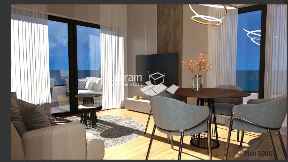 Istria, Medulin, II. floor, 75.28 m2, 2 bedrooms + living room, 50m from the sea, NEW !!!