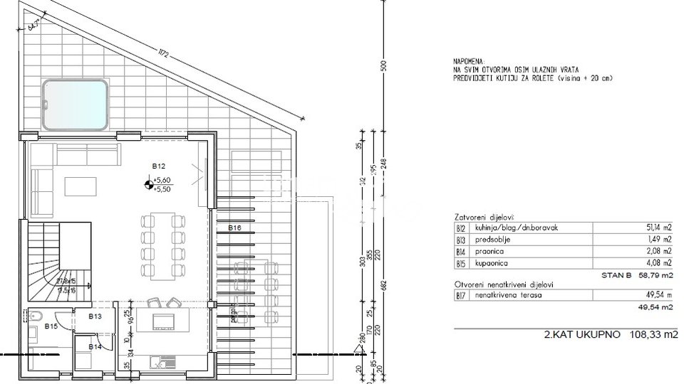 Istrien, Ližnjan, Baugrundstück 536m2 mit Konzeptentwurf, zu verkaufen
