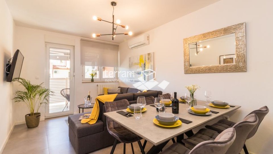 Istria, Pula, Nova Veruda, high ground floor, 3 bedroom apartment, 80.46 m2, furnished, for sale