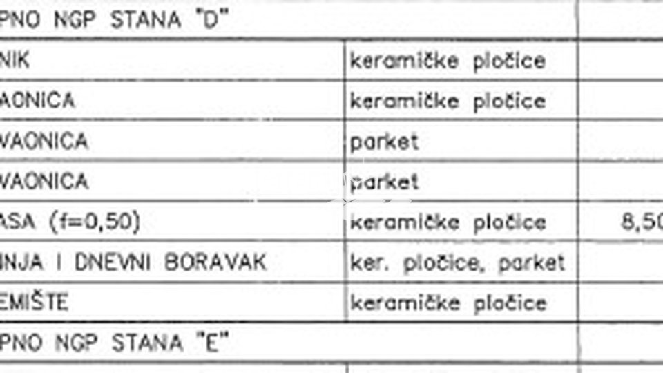 Istra, Ližnjan, I. kat, stan 62,07m2, 2SS+DB, parking, NOVO, prodaja!!