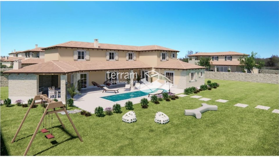 Istria, Žminj, Villa 293m2 with swimming pool and large garden 2800m2 for sale