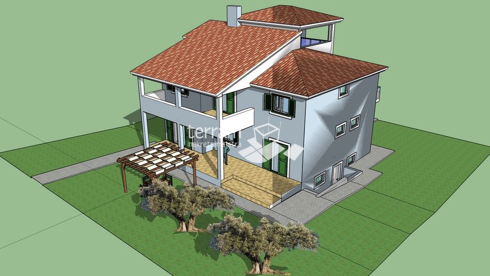 Istria, Medulin, building plot with building permit 548m2, for sale