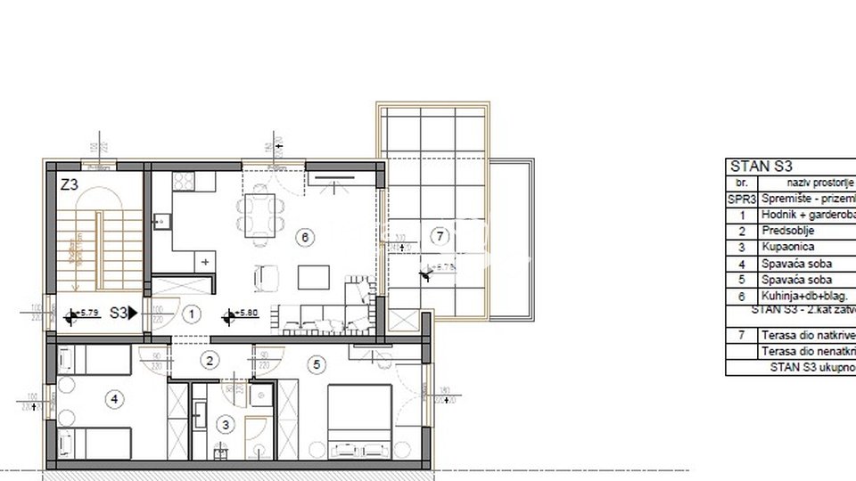 Istrien, Medulin, Wohnung 71,15 m2, 2 Schlafzimmer, II. Etage, am Meer, NEU!! Verkauf