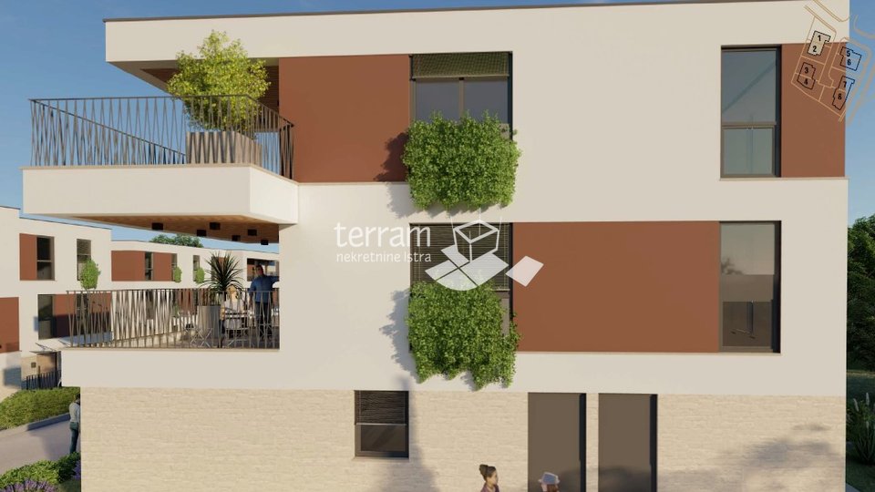Istria, Medulin, apartment 71.15 m2, 2 bedrooms, II. floor, near the sea, NEW!! Sale