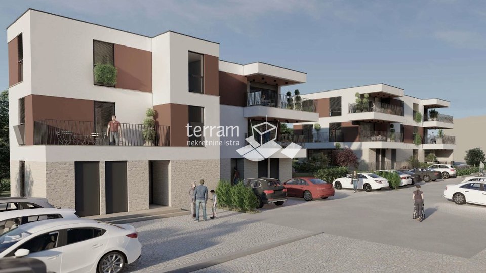 Istria, Medulin, apartment 76.82 m2, 2 bedrooms, 1st floor, near the sea, NEW!! Sale