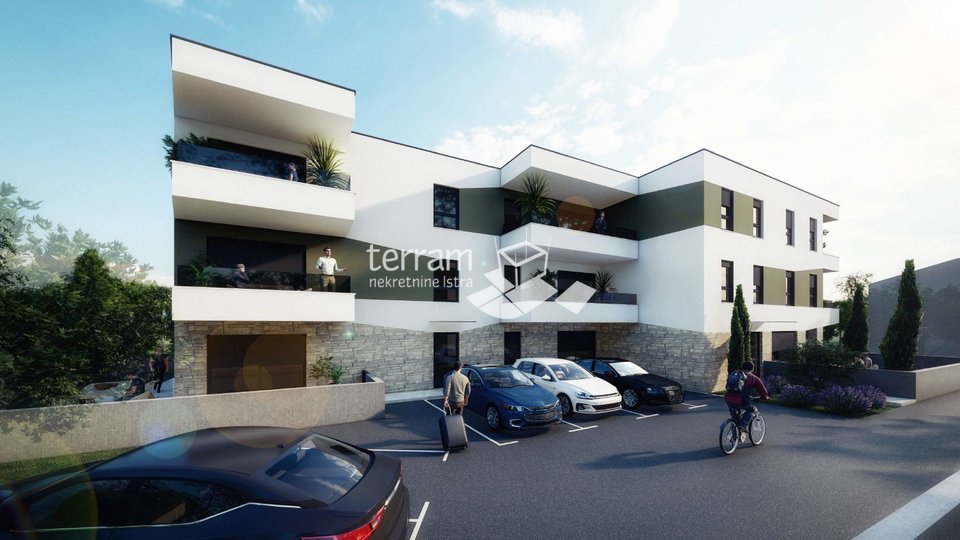 Istria, Medulin, apartment 1st floor 63.47m2, 2 bedrooms + bathroom, parking! NEW!! Sale