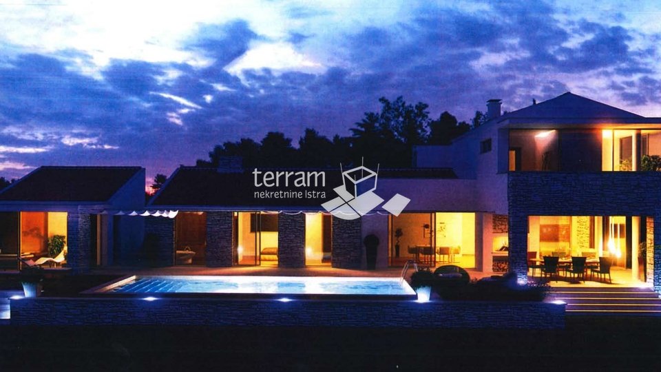 Istria, Tinjan, building plot 1490m2 with building permit for a house with a swimming pool for sale