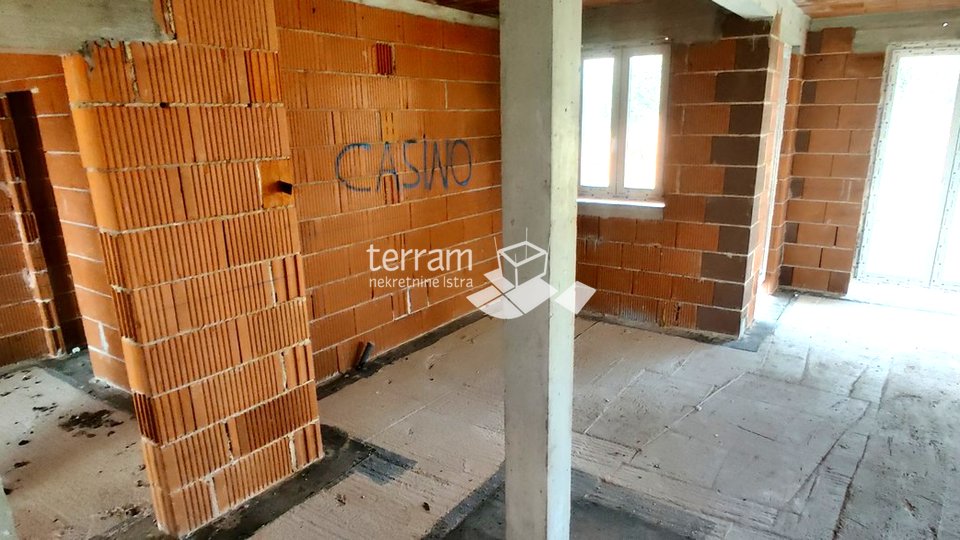 Istria, Barban, detached house under construction 163.81 m2 with swimming pool, for sale