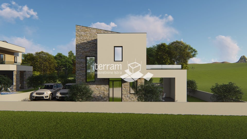Istria, Marčana, house 174.85m2 with pool, sea view, NEW!!, for sale