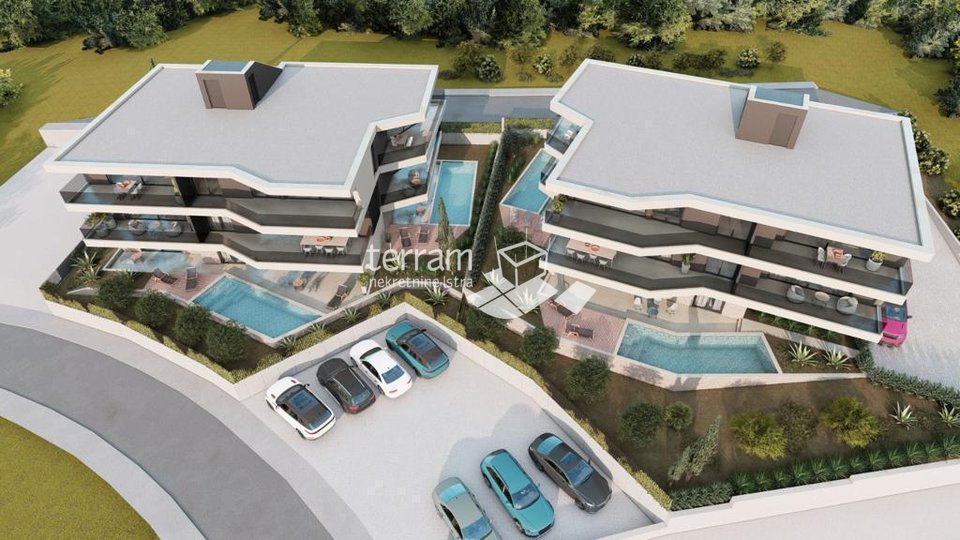 Istria, Ližnjan, apartment 79.01 m2, 1st floor, 2 bedrooms, sea view, NEW!! #sale